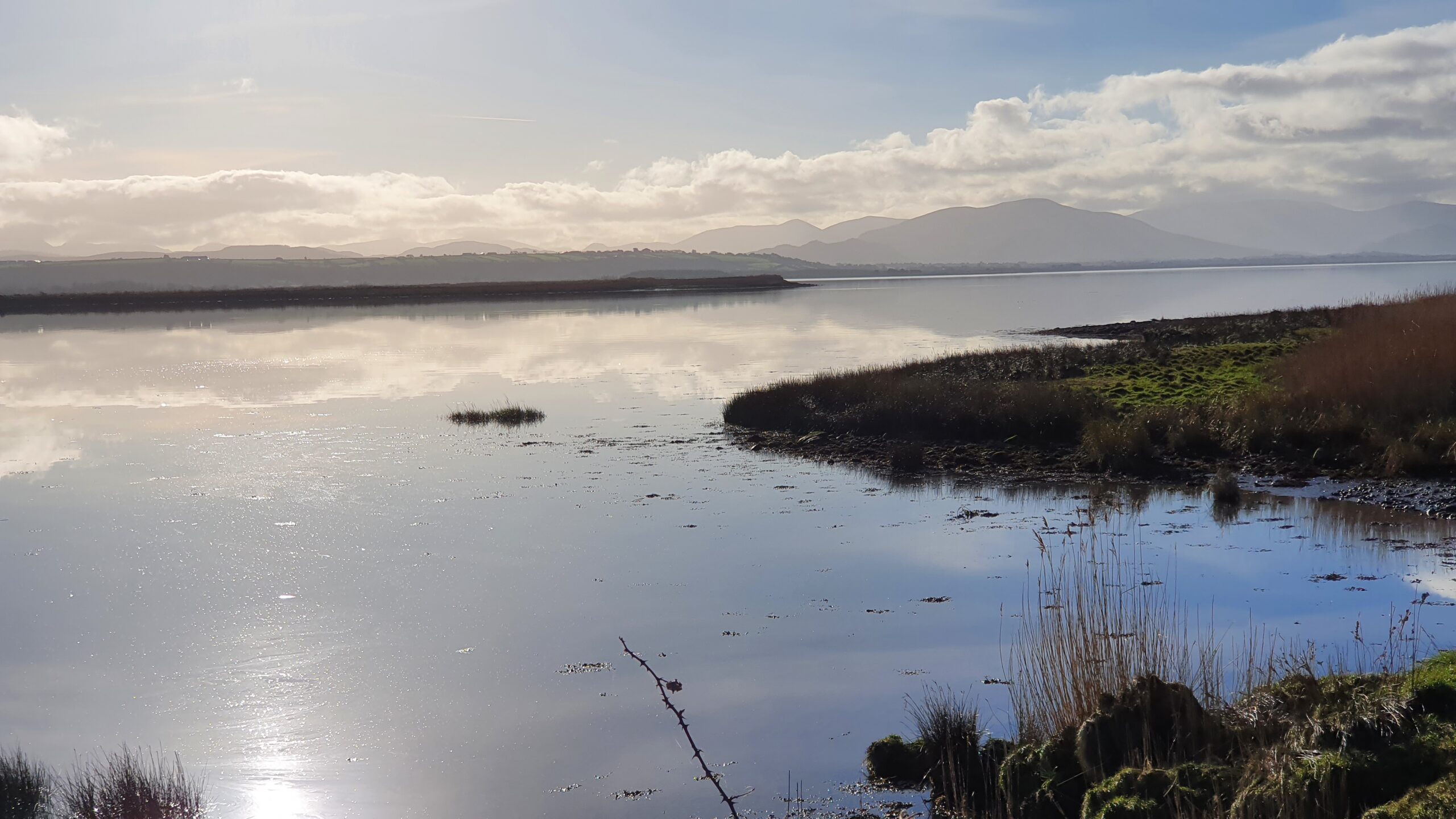 The mouth of the Maine River flowing into Castlemaine Harbour 