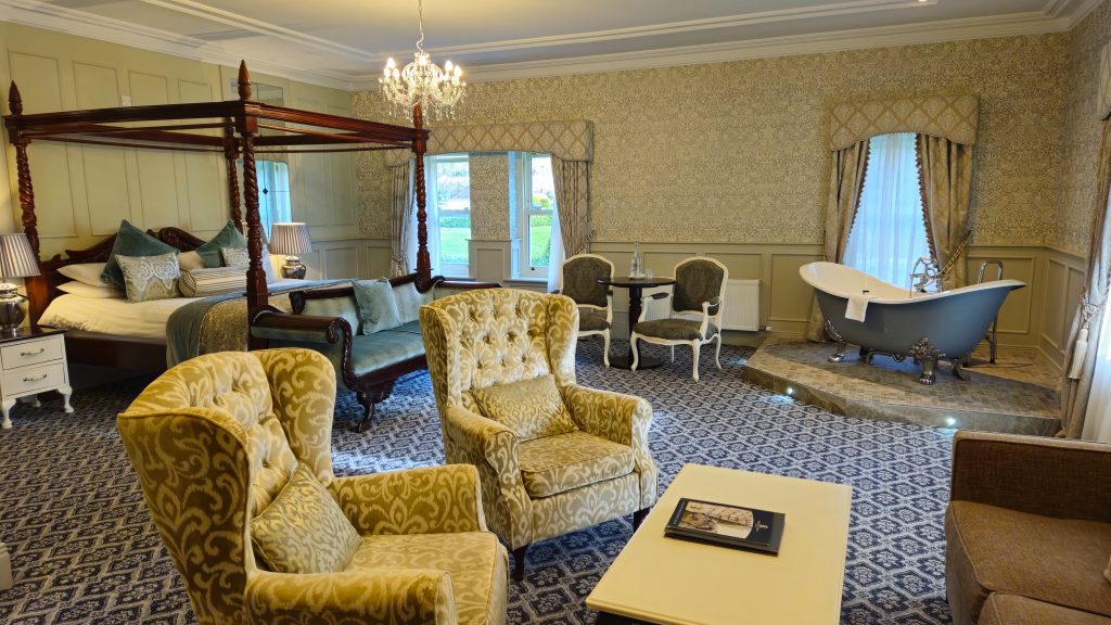 A view of our enormous bedroom