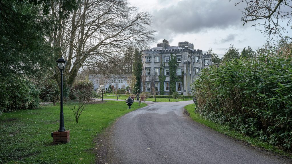 The entrance to Ballyseede Castle