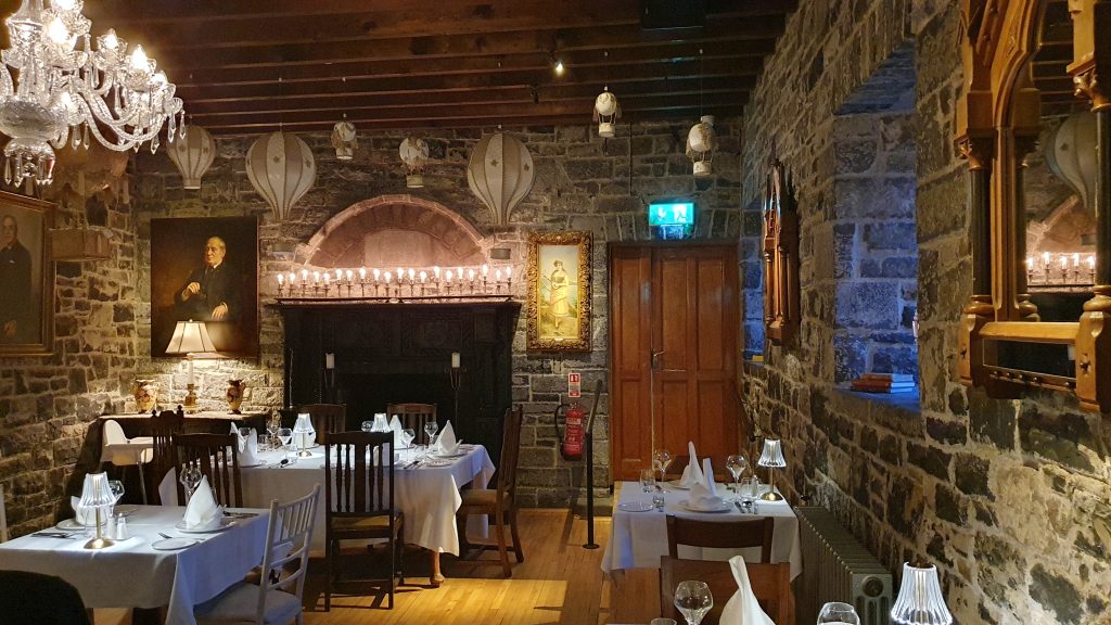 The Stone Room makes diners feel as if they are in a real castle.
