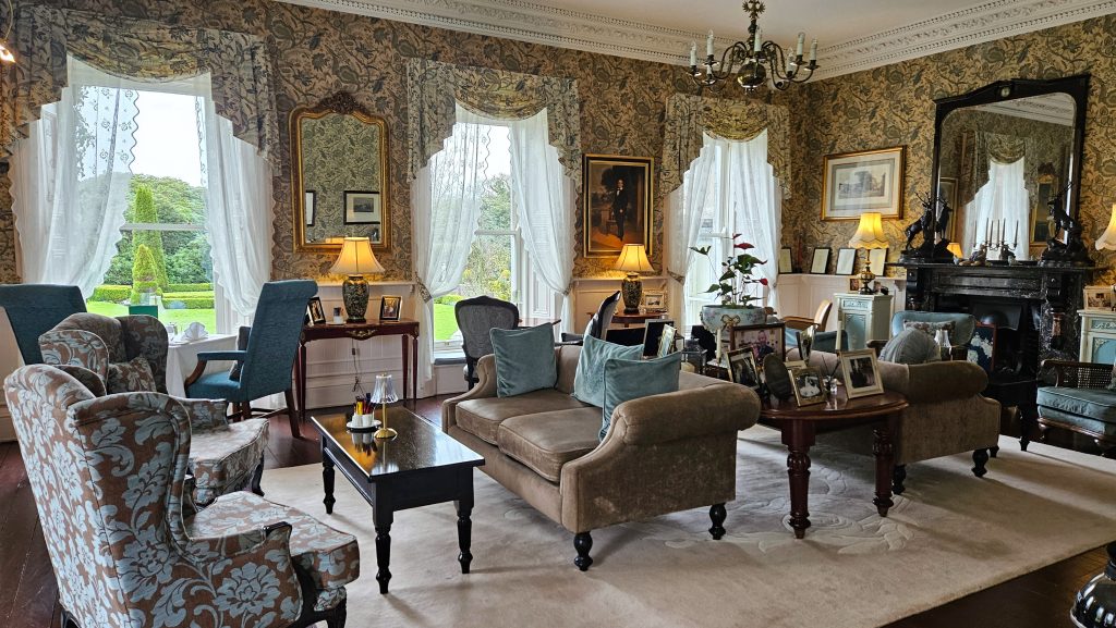 One of the living rooms in Ballyseede Castle